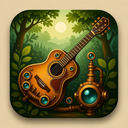 icon_nature_guitar_steampunk icon preview