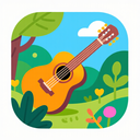 icon_nature_guitar_vibrant_colors icon preview