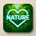icon_nature_heart_digital_glitch icon preview