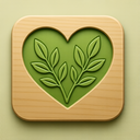 icon_nature_heart_embossed icon preview