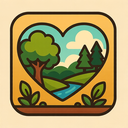 icon_nature_heart_retro icon preview