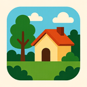 icon_nature_house_bold icon preview