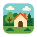 icon_nature_house_flat_design icon preview