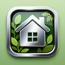 icon_nature_house_metallic icon preview