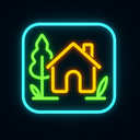 icon_nature_house_neon icon preview