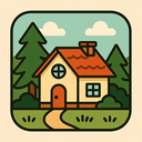 icon_nature_house_retro icon preview
