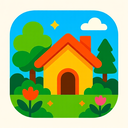 icon_nature_house_vibrant_colors icon preview
