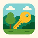 icon_nature_key_flat_design icon preview