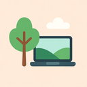 icon_nature_laptop_flat_pastel icon preview