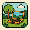 icon_nature_laptop_retro icon preview
