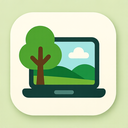 icon_nature_laptop_rounded icon preview