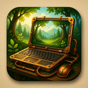 icon_nature_laptop_steampunk icon preview