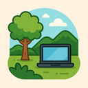 icon_nature_laptop_vector icon preview