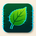 icon_nature_leaf_digital_glitch icon preview