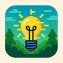icon_nature_light_bulb_digital_glitch icon preview