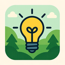 icon_nature_light_bulb_geometric icon preview