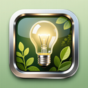 icon_nature_light_bulb_metallic icon preview
