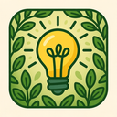 icon_nature_light_bulb_organic_pattern icon preview