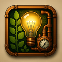 icon_nature_light_bulb_steampunk icon preview