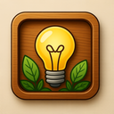 icon_nature_light_bulb_wooden icon preview