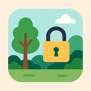 icon_nature_lock_flat_pastel icon preview
