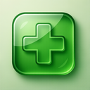icon_nature_medical_cross_glassy icon preview