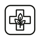 icon_nature_medical_cross_monochrome icon preview