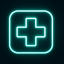 icon_nature_medical_cross_neon icon preview