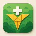 icon_nature_medical_cross_origami icon preview