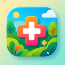 icon_nature_medical_cross_vibrant_colors icon preview