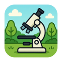 icon_nature_microscope_cartoon icon preview