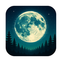 icon_nature_moon_digital_glitch icon preview