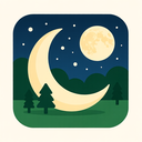 icon_nature_moon_flat_design icon preview