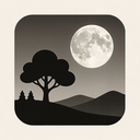 icon_nature_moon_monochrome icon preview