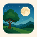 icon_nature_moon_thin icon preview