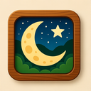 icon_nature_moon_wooden icon preview