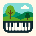 icon_nature_piano_flat_design icon preview