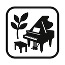 icon_nature_piano_monochrome icon preview