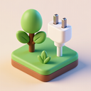 icon_nature_plug_3d_isometric icon preview