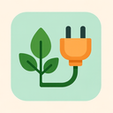 icon_nature_plug_flat_pastel icon preview