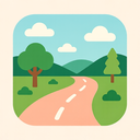 icon_nature_road_flat_pastel icon preview