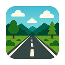 icon_nature_road_geometric icon preview