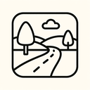 icon_nature_road_line_art icon preview