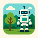 icon_nature_robot_flat_design icon preview