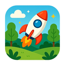 icon_nature_rocket_cartoon icon preview
