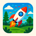icon_nature_rocket_digital_glitch icon preview