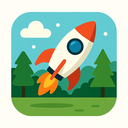 icon_nature_rocket_flat_design icon preview