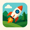 icon_nature_rocket_geometric icon preview