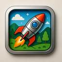 icon_nature_rocket_metallic icon preview