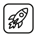 icon_nature_rocket_monochrome icon preview
